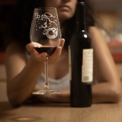 Зодия Козирог - чаша за вино
