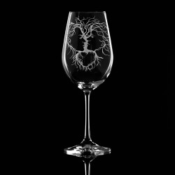Комплект Влюбени дървета - Декантер и чаши за вино