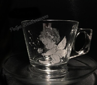 Ангелче с глухарче – чаша за кафе