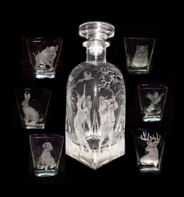 Комплект Лов – гарафа и чаши за уиски