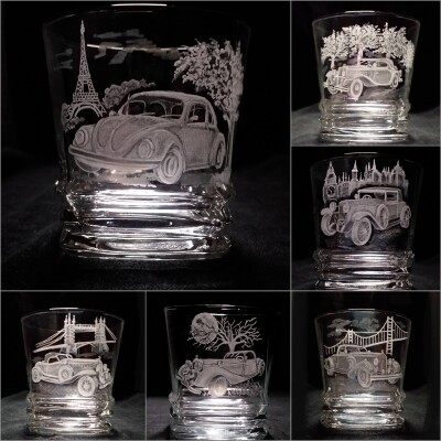 Комплект Ретро автомобили – чаши за твърд алкохол