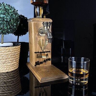 Дървен диспенсър за алкохол за Най-добрият Баща