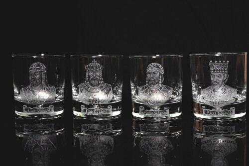 Комплект български царе – чаши за твърд алкохол