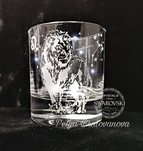 Зодия Лъв – чаша за уиски