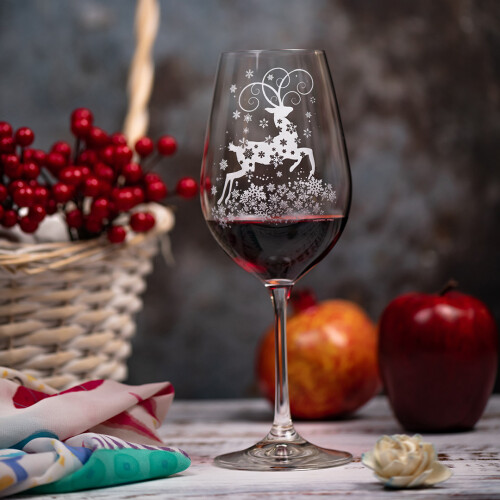 Снежна приказка - чаша за вино