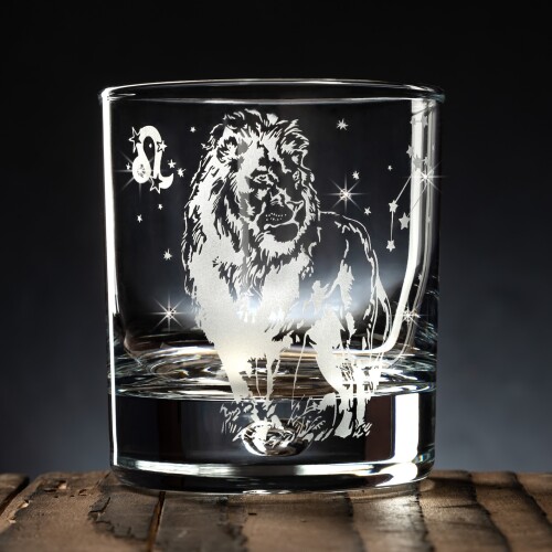 Зодия Лъв – чаша за уиски
